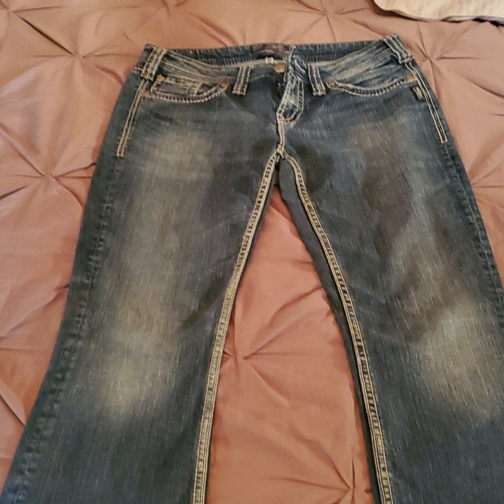 Silver jeans